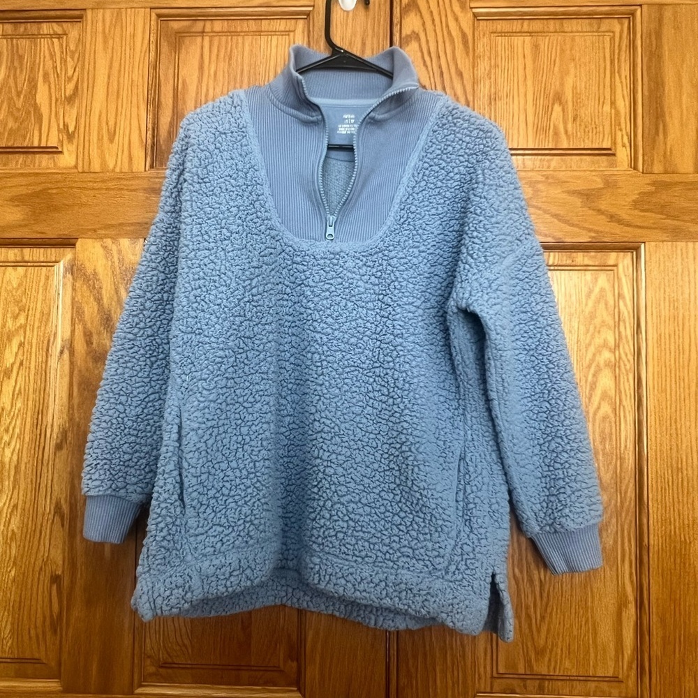 Aerie - Dream Sherpa Quarter-Zip Pullover